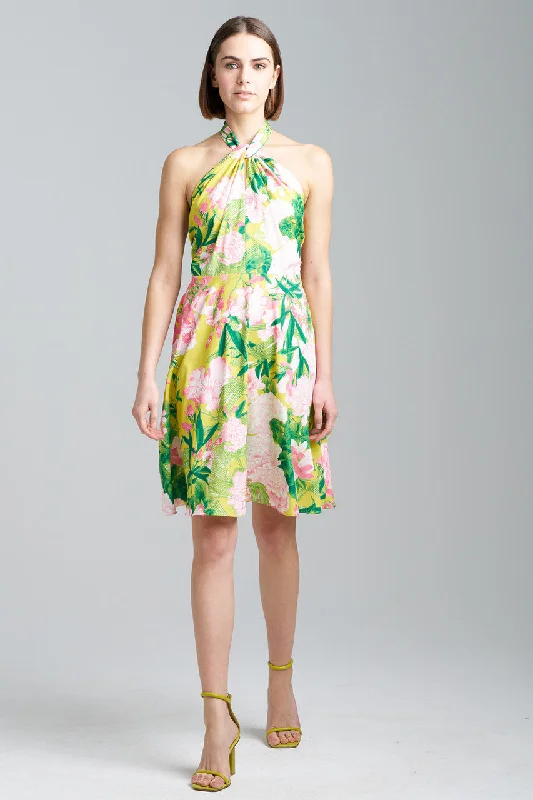 Sexy dresses with cut - outs on the sidePassion Peony Halter Dress