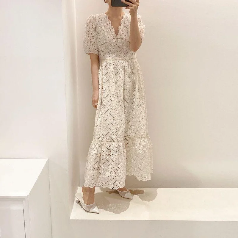 Lace - covered sexy dresses for a feminine allureMoscow Holiday Dress