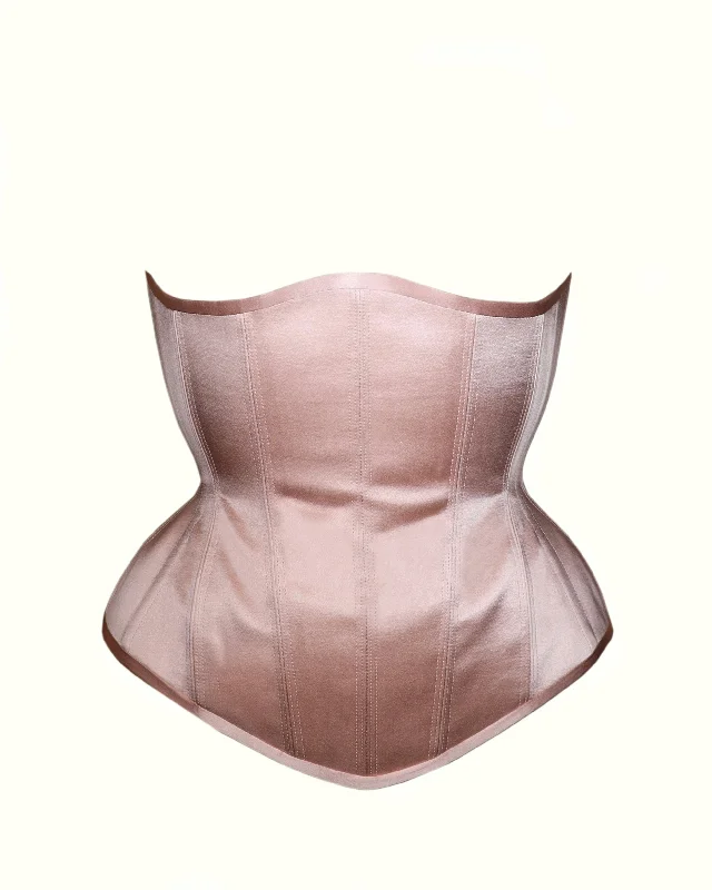 Supportive bustiers for large - busted womenSilk Underbust Corset