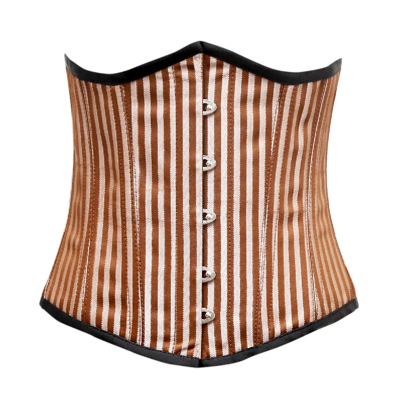 Animal - print bustiers for a wild and fierce styleDrouin Brown Silver Brocade Underbust Corset Animal - print bustiers for a wild and fierce styleDrouin Brown Silver Brocade Underbust Corset
