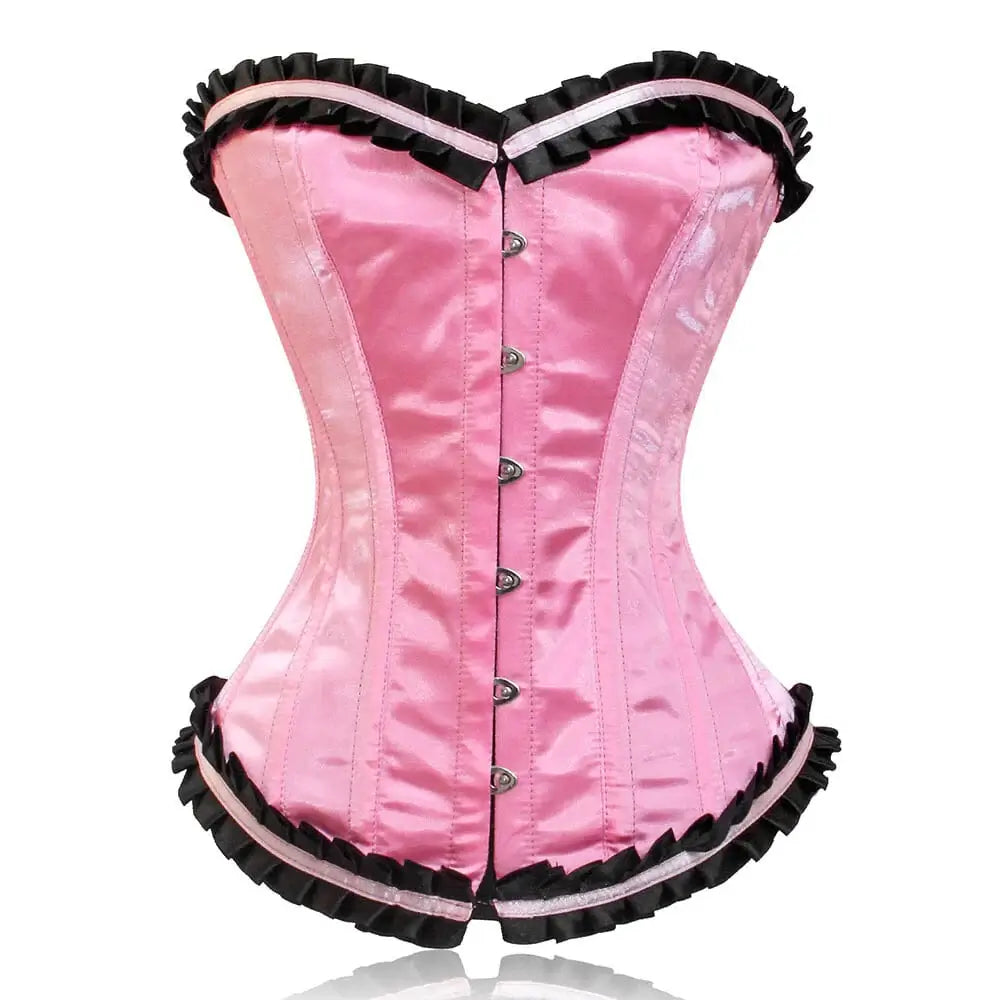 Anti - chafe bustiers for comfortable movementHot Pink corset top - Lacemade Corset