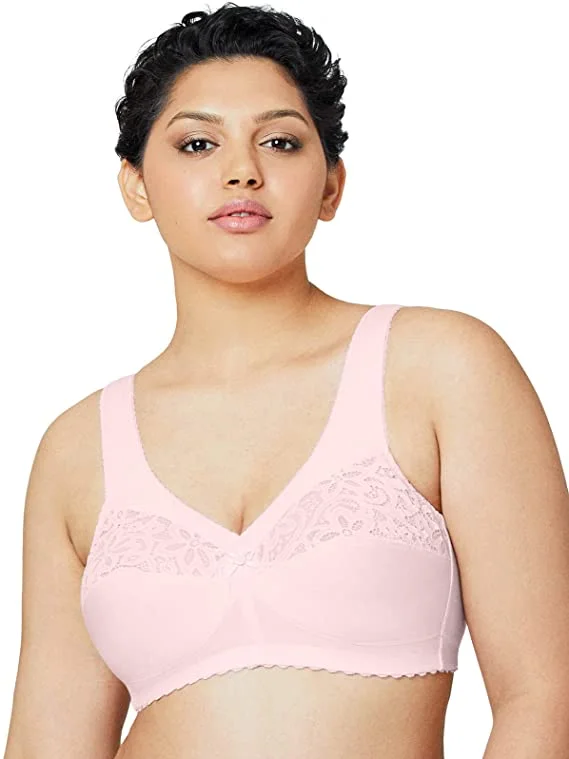 Women's Lingerie for Romantic EveningsGlamorise 1001, Women's Full Figure MagicLift Cotton Wirefree Support Bra