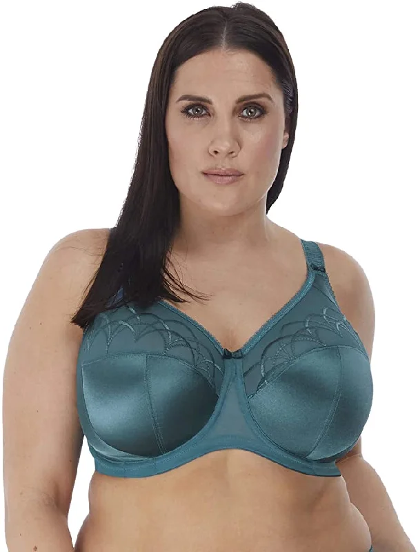 Women's Lingerie with Embroidery DetailsElomi 4030, Cate Underwire Full Cup Bra (Teal)