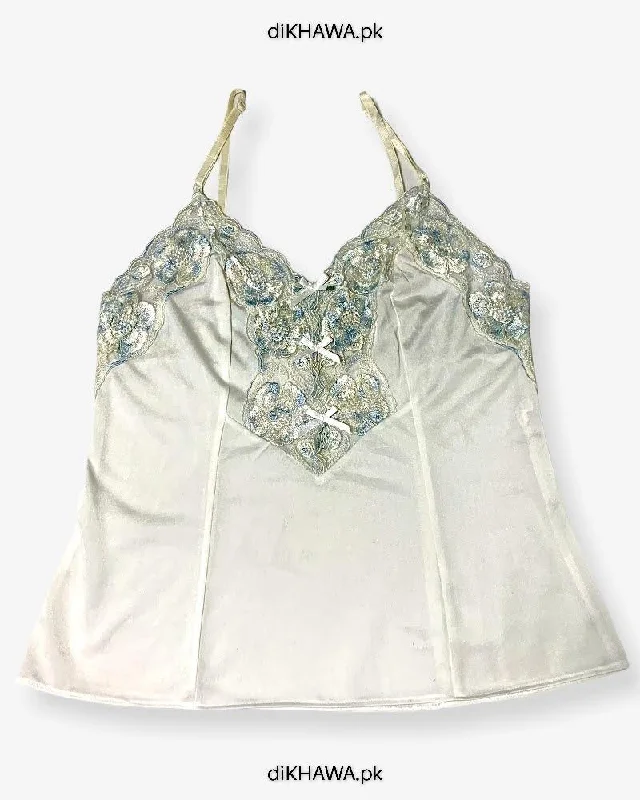 High - necked sexy dresses with a low - back detailImported Stocklot Branded Cotton Nightwear Women Floral Lace Short Mini Nightdress Nighties High - necked sexy dresses with a low - back detailImported Stocklot Branded Cotton Nightwear Women Floral Lace Short Mini Nightdress Nighties