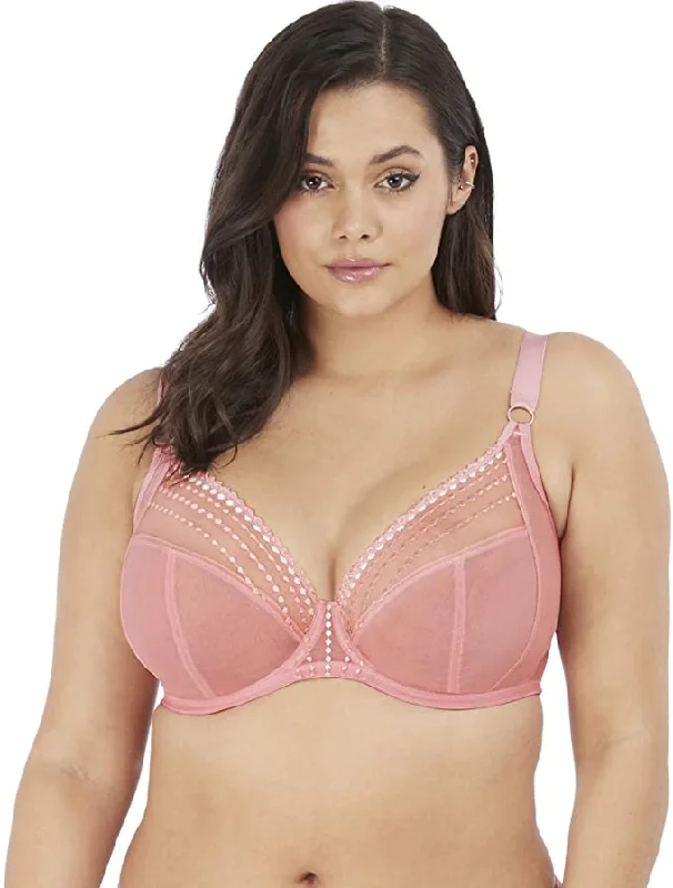 Women's Lingerie with Removable PadsElomi 8900, Matilda Unlined Plunge Underwire Bra (Rose Only) Women's Lingerie with Removable PadsElomi 8900, Matilda Unlined Plunge Underwire Bra (Rose Only)
