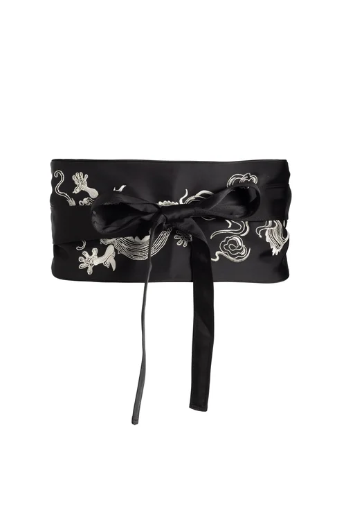 Lingerie Gift Sets for Women Dragon Luxe Charmeuse Obi Unisex Belt