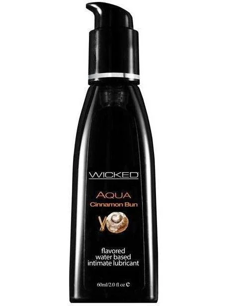 Women's High Waist Lingerie Bodysuits Wicked Sensual Care Aqua Water Based Lubricant - 2 oz Cinnamon Bun