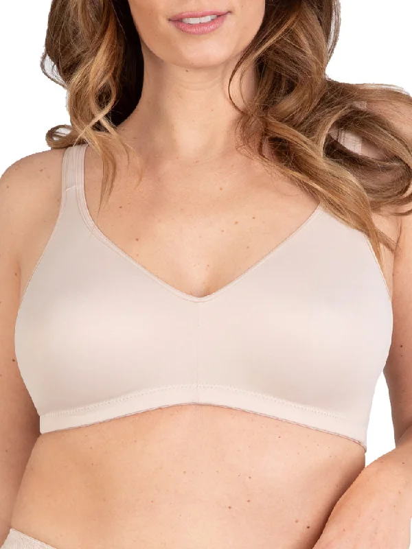 Women's Lingerie with Matching Robes Elasticup - One Size Fits All Soft Bra - Light Beige