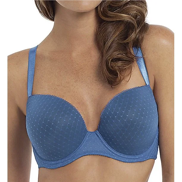Women's Lingerie with Modern PrintsPanache 7371, Porcelain Grace Molded Plunge Bra