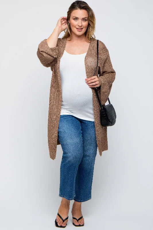 Maternity wrap dress with adjustable belt Mocha Knit Bell Sleeve Plus Maternity Cardigan Maternity wrap dress with adjustable belt Mocha Knit Bell Sleeve Plus Maternity Cardigan