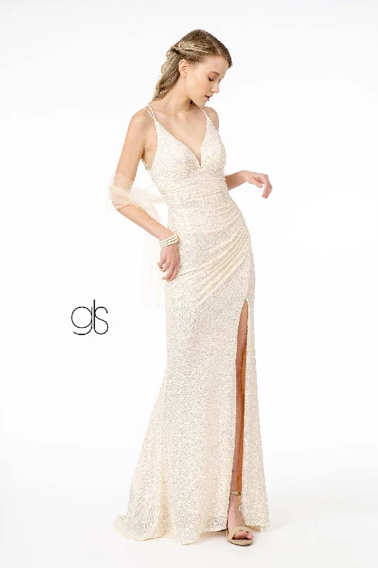 Maternity dress for a friend's wedding as a guest Sequin Bodycon Long Prom Dress