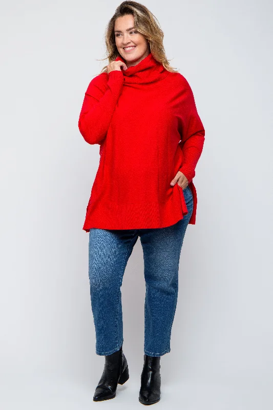 Maternity dress for a spring flower show Red Cowl Neck Dolman Sleeve Maternity Plus Sweater Maternity dress for a spring flower show Red Cowl Neck Dolman Sleeve Maternity Plus Sweater