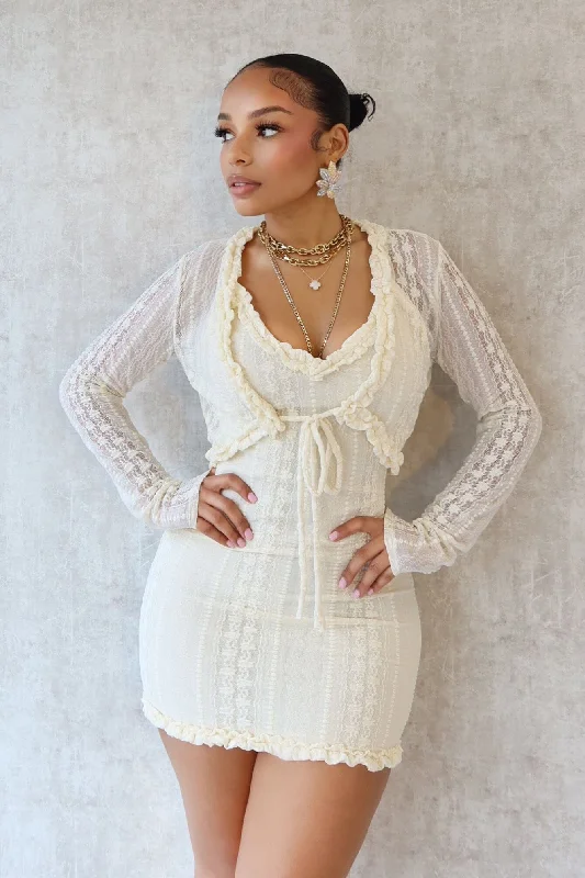  Rafaela Lace Dress with Cardigan SET