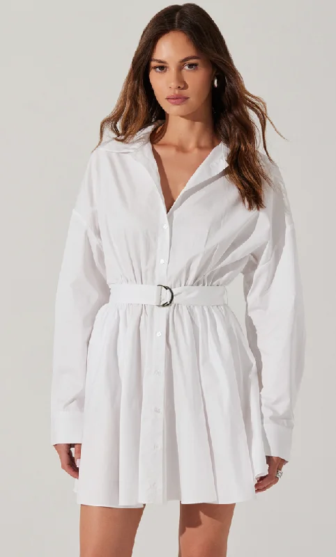 Mini dresses with side slits for a sexy appeal Winica Button Down White Mini Dress By Astr the Label Mini dresses with side slits for a sexy appeal Winica Button Down White Mini Dress By Astr the Label