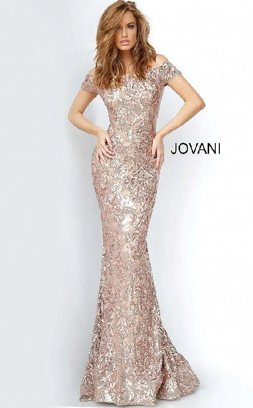 Nursing friendly maternity dress for breastfeeding Jovani 1122 Long Off Shoulder Sequin Gown Nursing friendly maternity dress for breastfeeding Jovani 1122 Long Off Shoulder Sequin Gown