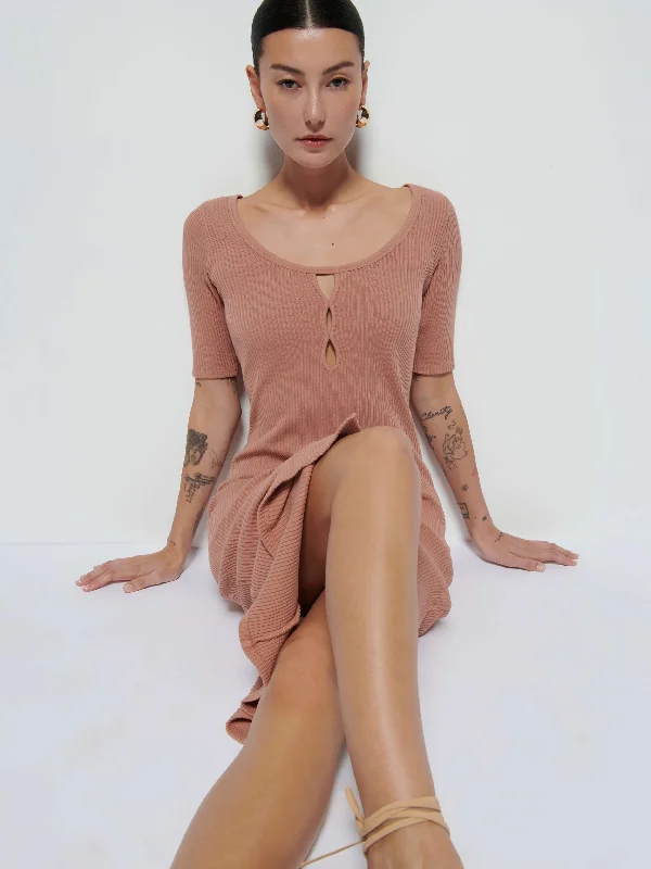 Midi dresses with side slits for a sexy and elegant appearance Haidee Dress