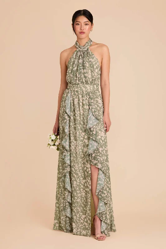Maternity dress with empire waist for added comfort Joyce Chiffon Dress - Thyme Dreamy Floral Maternity dress with empire waist for added comfort Joyce Chiffon Dress - Thyme Dreamy Floral