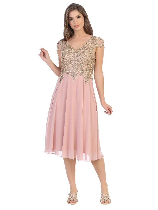 Maternity dress for a mountain getaway Eva Fashion EV5217 Dusty Rose XL Sale