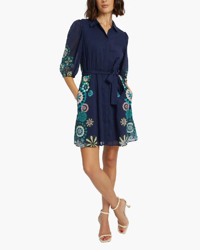  ELOISE DRESS IN GEO BLOOM
