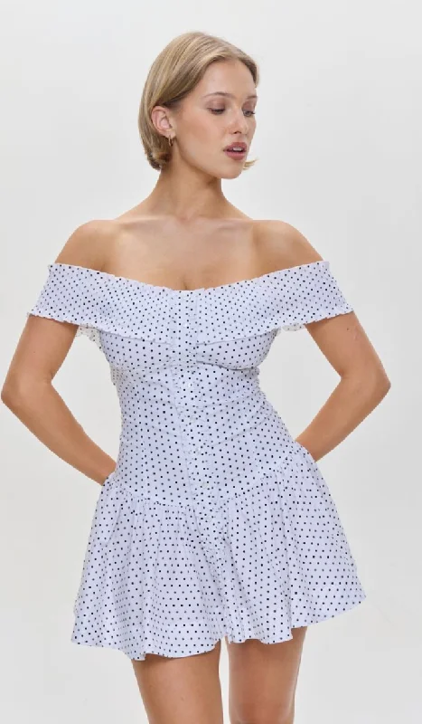 Floral print mini dresses for summer parties Polka Dot Mini Dress by Frankie's Bikinis Floral print mini dresses for summer parties Polka Dot Mini Dress by Frankie's Bikinis