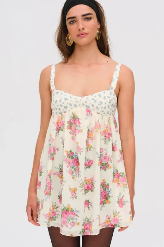 Mini dresses with wrap - around styles Amandine Mini Dress by For Love and Lemons