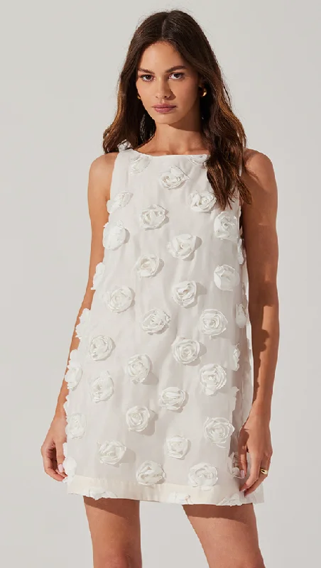 Mini dresses with wrap - around styles Floria White Mini Dress by Astr The Label
