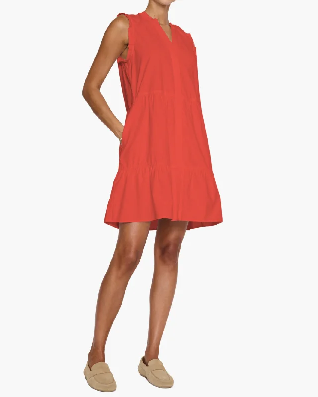 Children's Everyday Dress in Soft Jersey​ VIOLA DRESS IN POPPY