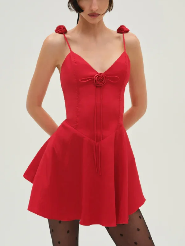 Mini dresses with pocket details for added functionality Rose Drop Waist Mini Dress by For Love and Lemons Mini dresses with pocket details for added functionality Rose Drop Waist Mini Dress by For Love and Lemons