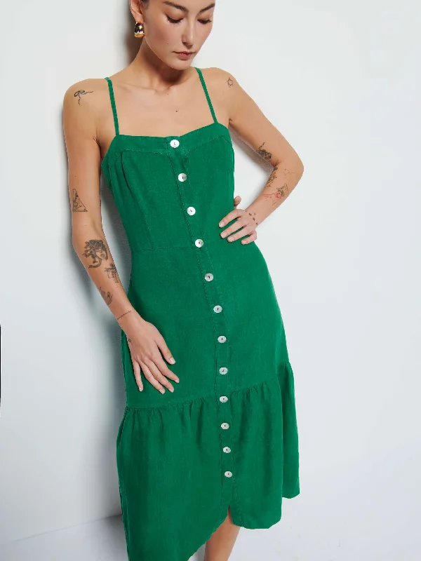 Midi dresses with wrap - around skirts for a customizable fit Luciana Dress