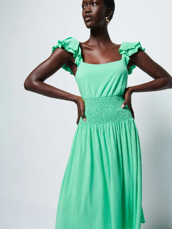 Midi dresses with off - the - shoulder necklines for a flirty look Brittini Dress