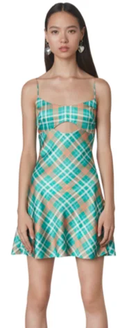Sequined mini dresses for New Year's Eve Plaid Mini Dress by NIA