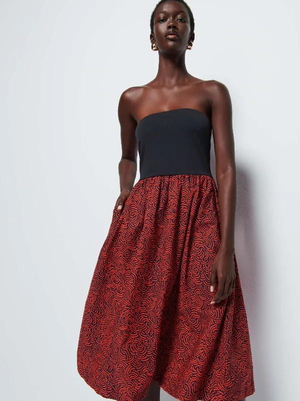 Wrap - style midi dresses in silk for a sophisticated office look Gabbriette Dress