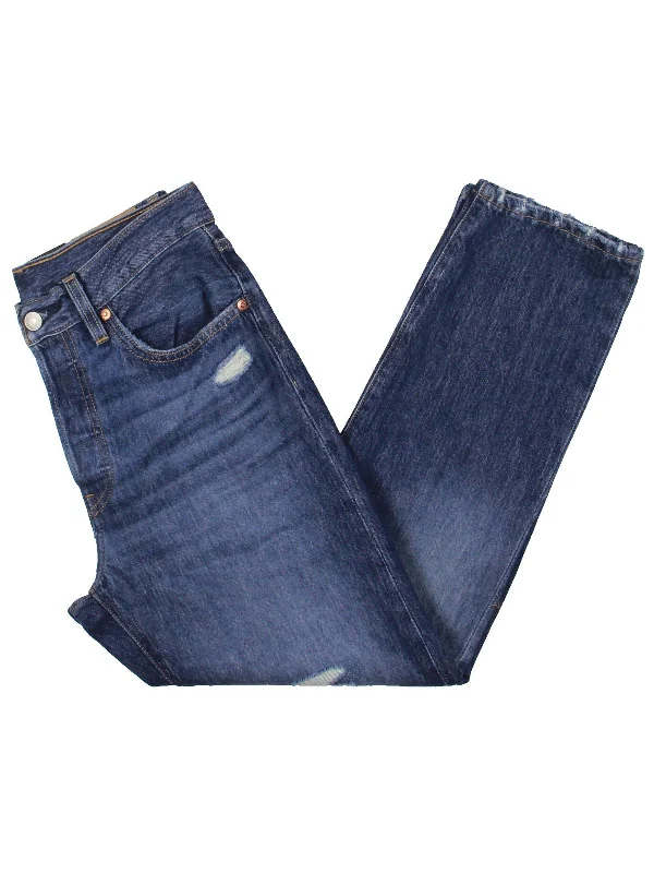 Plus - size women jeans for a comfortable and stylish fit501 Womens Denim Medium Wash Cropped Jeans Plus - size women jeans for a comfortable and stylish fit501 Womens Denim Medium Wash Cropped Jeans
