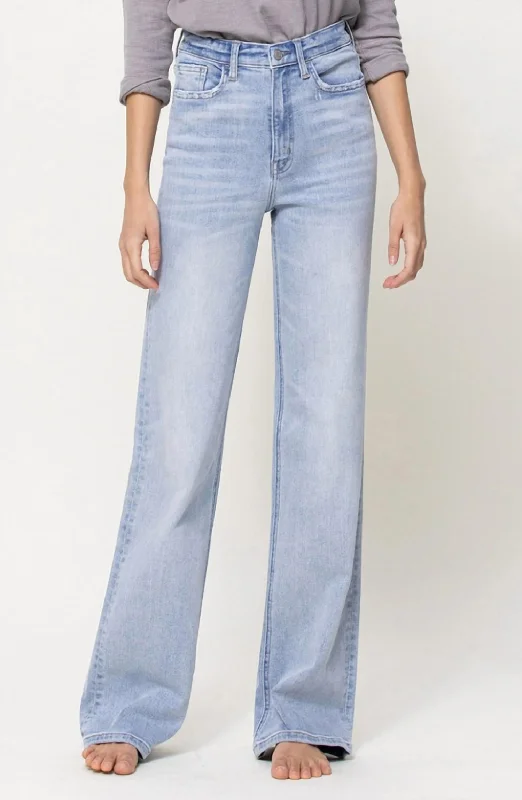 women tights for a photo - shoot to enhance the look90's Stretch High Rise Flare Jean In Light Wash women tights for a photo - shoot to enhance the look90's Stretch High Rise Flare Jean In Light Wash