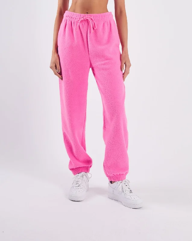 women tights with a glittery finish for a sparkly lookZarina Towelling Pants Candy Pink women tights with a glittery finish for a sparkly lookZarina Towelling Pants Candy Pink