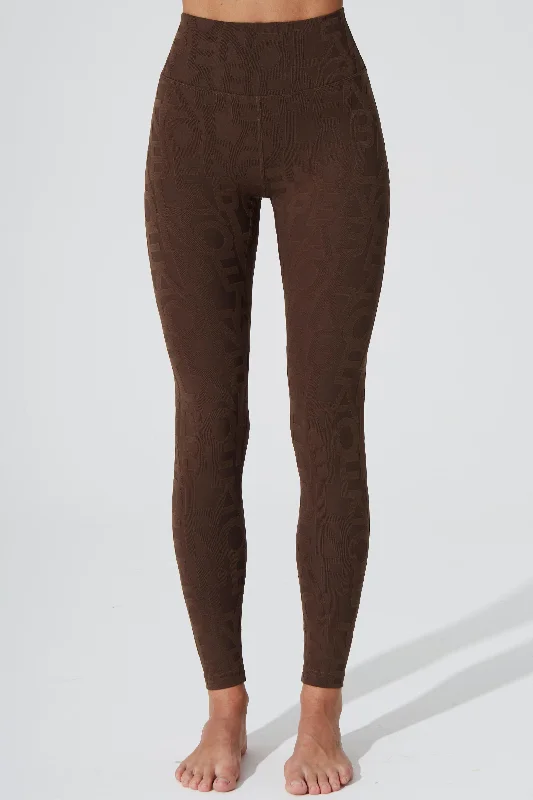 pastel - colored women tights for a soft aestheticDéese Fleur Legging 3D - Chocolate pastel - colored women tights for a soft aestheticDéese Fleur Legging 3D - Chocolate