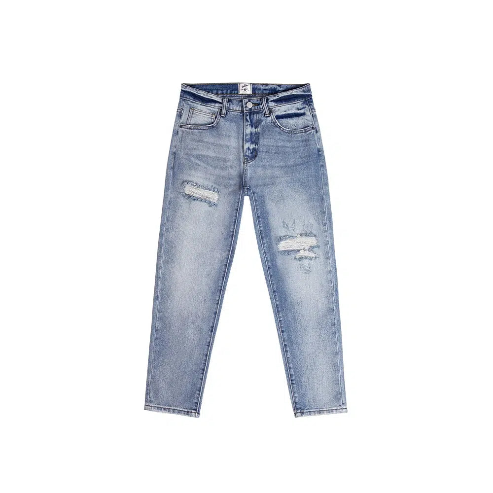 Light - wash women jeans for a fresh and summery appearanceDistressed Ripped Slim Fit Jeans Light - wash women jeans for a fresh and summery appearanceDistressed Ripped Slim Fit Jeans
