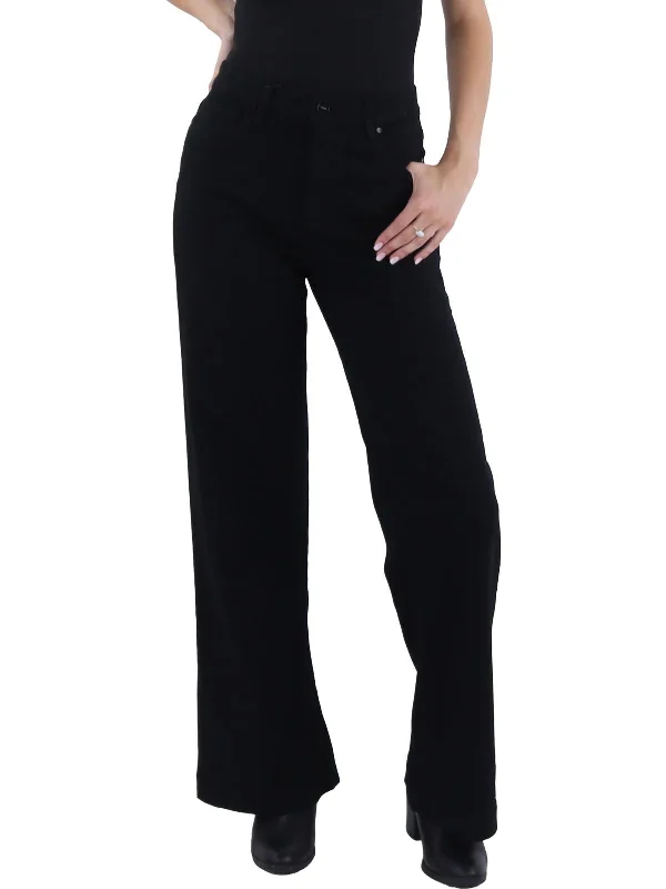 Plus - size women jeans for a comfortable and stylish fitLeenah Womens High Rise Slim Wide Leg Jeans Plus - size women jeans for a comfortable and stylish fitLeenah Womens High Rise Slim Wide Leg Jeans