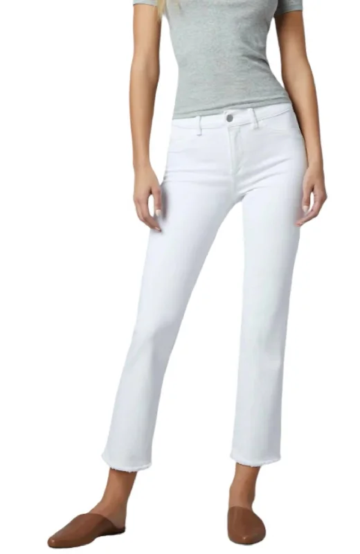 Straight - leg women jeans with a classic and timeless appealMara Ankle Fray Jeans In Milk Straight - leg women jeans with a classic and timeless appealMara Ankle Fray Jeans In Milk