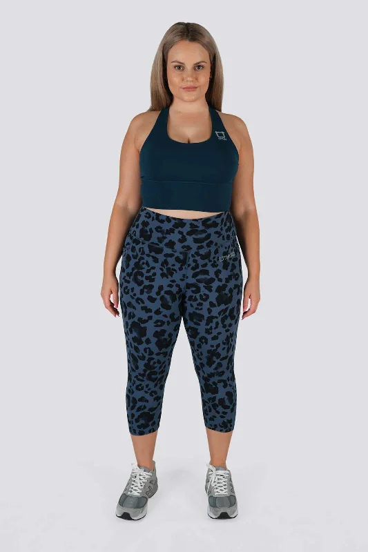 anti - static women tights for a hassle - free experienceMeraki Leopard 7/8 Highwaisted Leggings - Slate Blue anti - static women tights for a hassle - free experienceMeraki Leopard 7/8 Highwaisted Leggings - Slate Blue