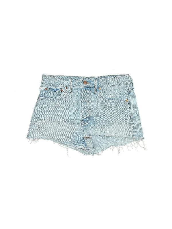 Plus Size Women's Denim Shorts with a Button - Fly in Dark Indigo for a Durable and Timeless StyleMid-Rise Denim Shorts in Light Wash Plus Size Women's Denim Shorts with a Button - Fly in Dark Indigo for a Durable and Timeless StyleMid-Rise Denim Shorts in Light Wash