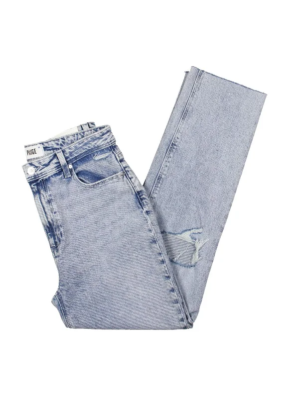High - rise flare women jeans for a 70s - inspired lookStella Womens High Rise Destroyed Straight Leg Jeans High - rise flare women jeans for a 70s - inspired lookStella Womens High Rise Destroyed Straight Leg Jeans