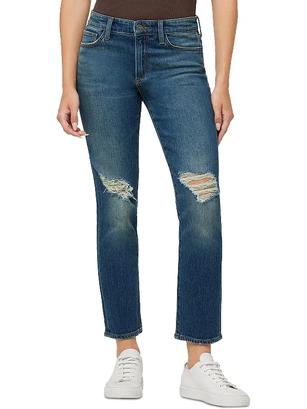 Light - wash women jeans for a fresh and summery appearanceThe Scout Womens Destroyed Denim Boyfriend Jeans Light - wash women jeans for a fresh and summery appearanceThe Scout Womens Destroyed Denim Boyfriend Jeans
