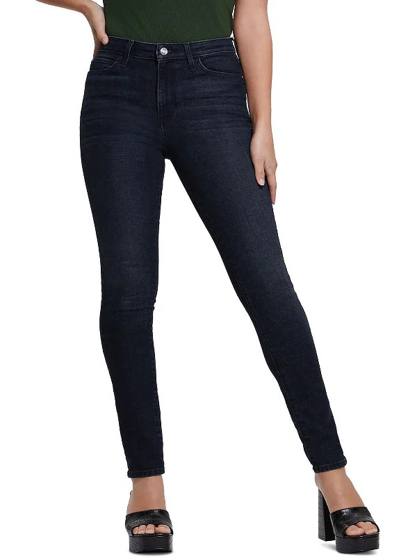 Embroidered women jeans with intricate patternsWomens Denim High Rise Skinny Jeans