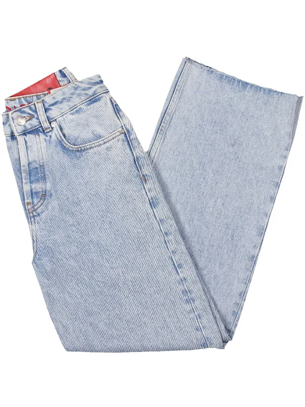High - waisted women jeans for a flattering silhouetteWomens High-Rise Denim Straight Leg Jeans High - waisted women jeans for a flattering silhouetteWomens High-Rise Denim Straight Leg Jeans