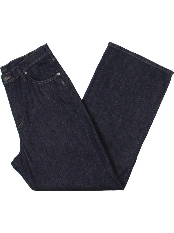 Button - fly women jeans with a traditional touchWomens High Rise Denim Straight Leg Jeans Button - fly women jeans with a traditional touchWomens High Rise Denim Straight Leg Jeans
