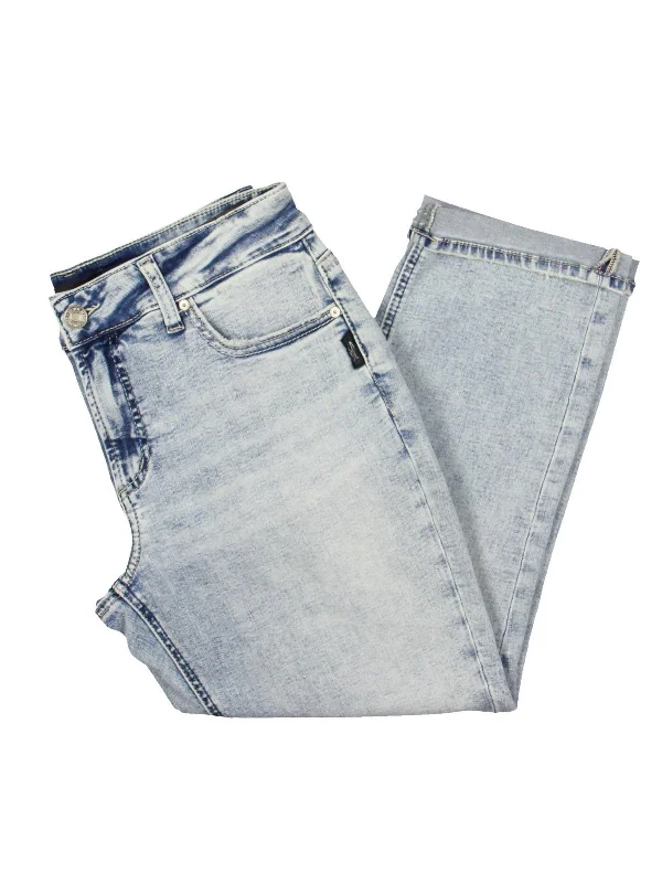 High - rise flare women jeans for a 70s - inspired lookWomens Mid Rise Faded Capri Jeans High - rise flare women jeans for a 70s - inspired lookWomens Mid Rise Faded Capri Jeans