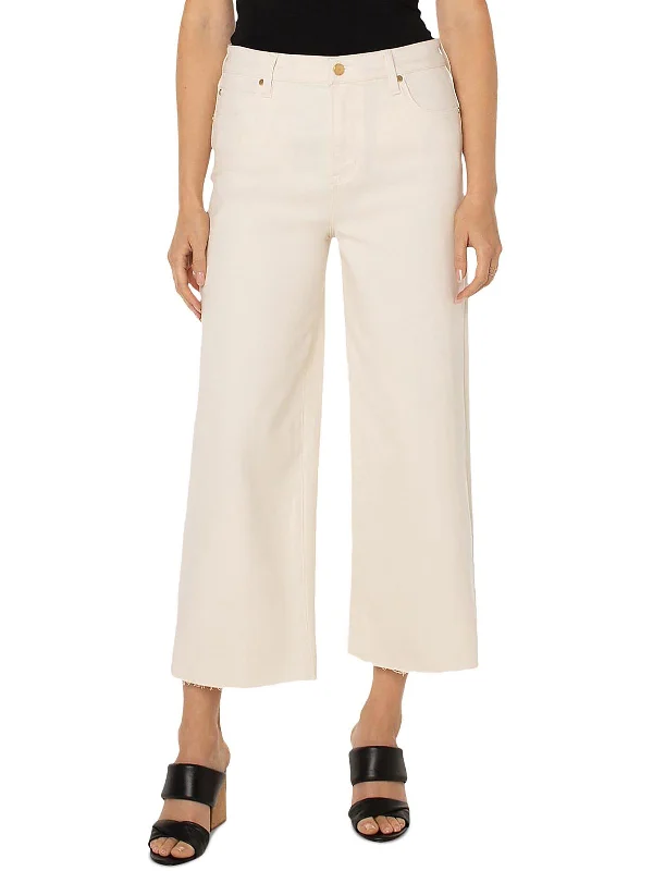 Ripped women jeans for a rebellious and fashion - forward styleWomens Stretch Hi-Rise Cropped Jeans Ripped women jeans for a rebellious and fashion - forward styleWomens Stretch Hi-Rise Cropped Jeans