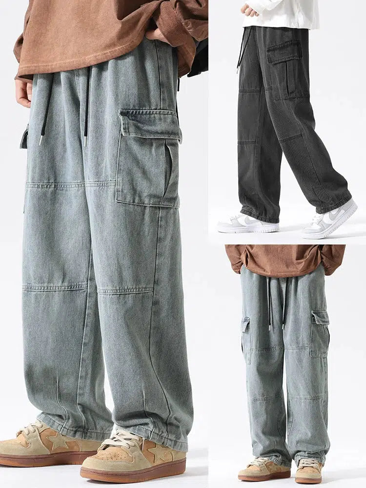 Jeggings women jeans combining the comfort of leggings and style of jeansWorkwear Wide-leg Cargo Jeans Jeggings women jeans combining the comfort of leggings and style of jeansWorkwear Wide-leg Cargo Jeans