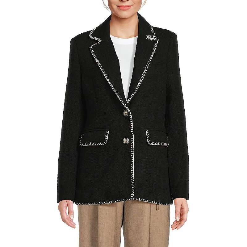 Women's Notched Lapel Blazers in Beige for a Timeless OutfitAvec Les Filles Womens Tweed Two-Button Blazer Women's Notched Lapel Blazers in Beige for a Timeless OutfitAvec Les Filles Womens Tweed Two-Button Blazer